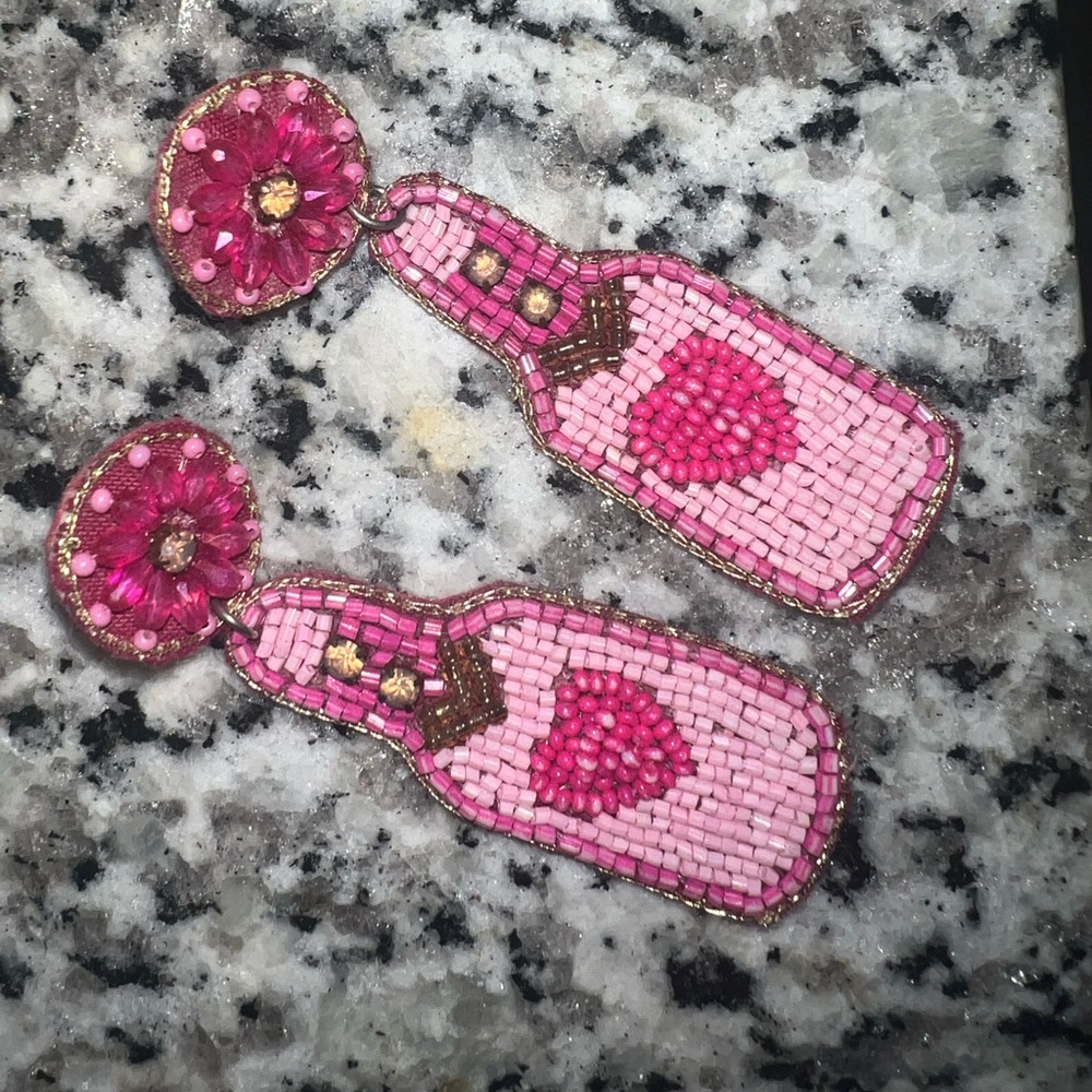 Champagne earrings
